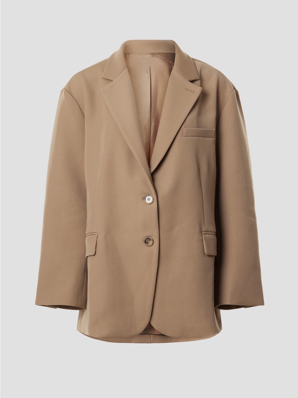 Re Ona Tan Single-Breasted Blazer